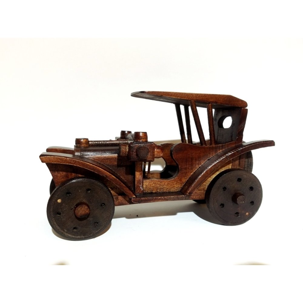 Büyük Boy Nostaljik Ahşap Araba
