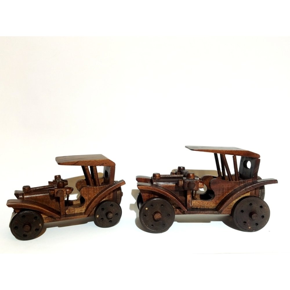 Büyük Boy Nostaljik Ahşap Araba