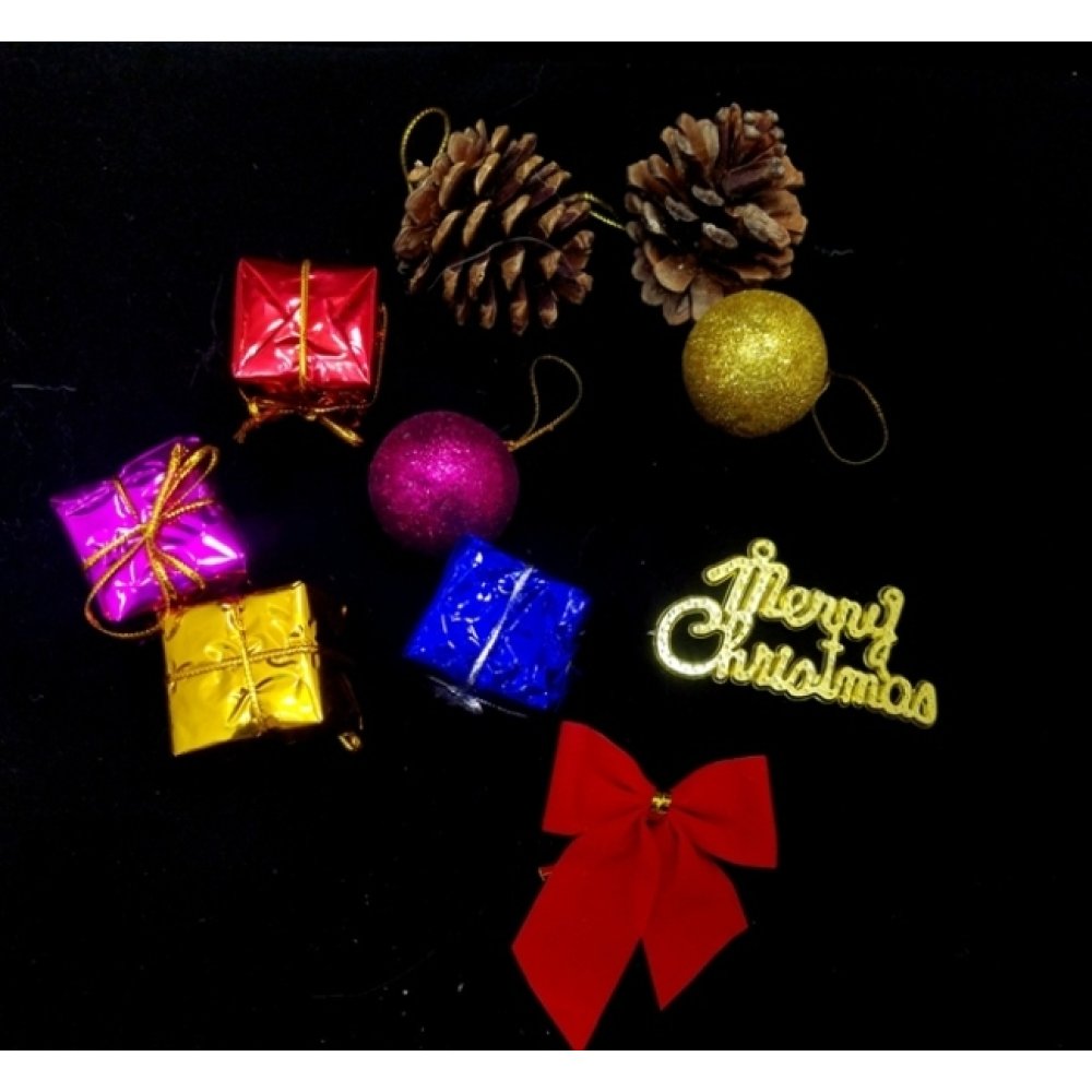 Toptan Çam Ağacı Süsleri Karışık Set 10 adet