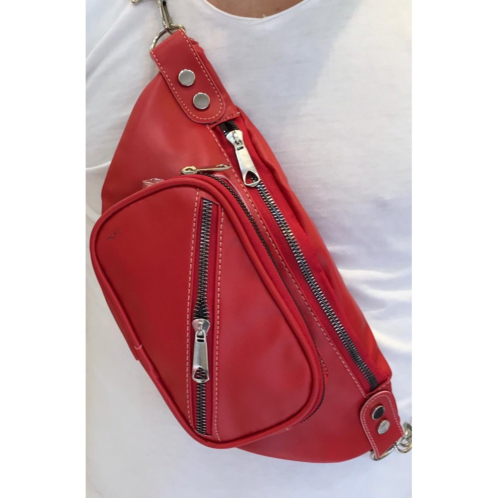 Toptan Çapraz Fermuarlı Bel Çantası