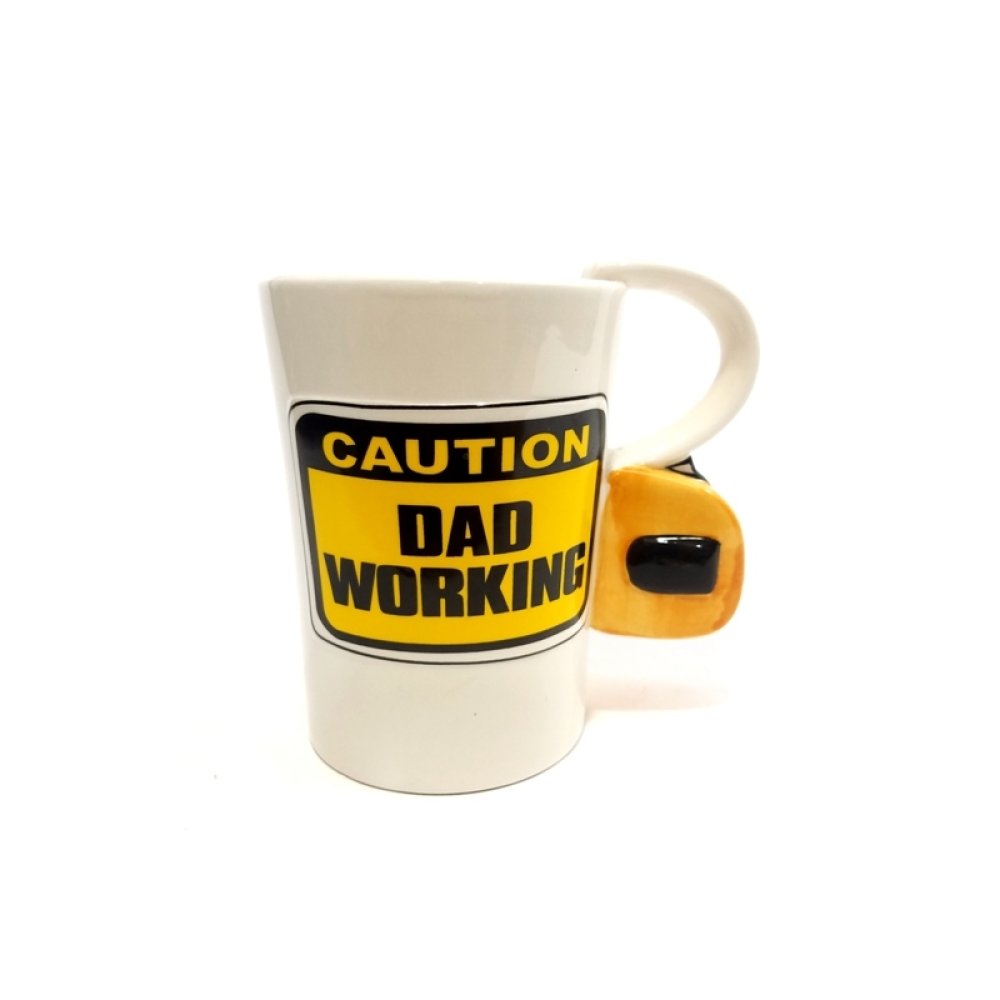 Toptan Caution Dad Working Babalar Günü Hediyesi Kupa