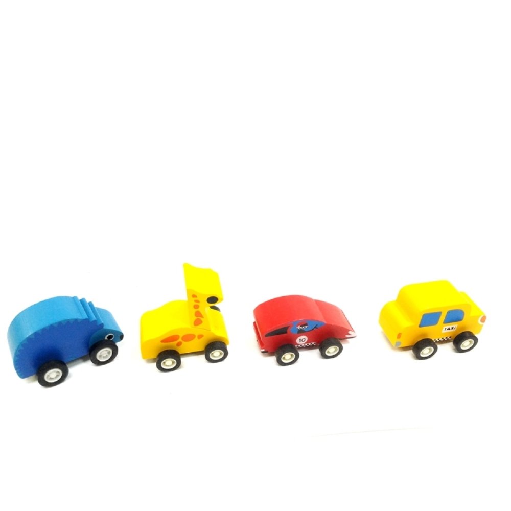 Toptan Çek Bırak Ahşap Oyuncak  4 adet