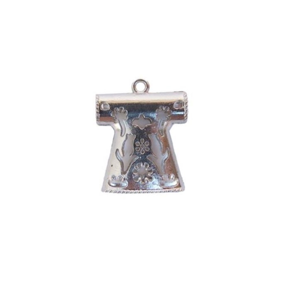 Toptan Çiçekli Altın ve Gümüş Renk Kaftan Şeklinde İmame