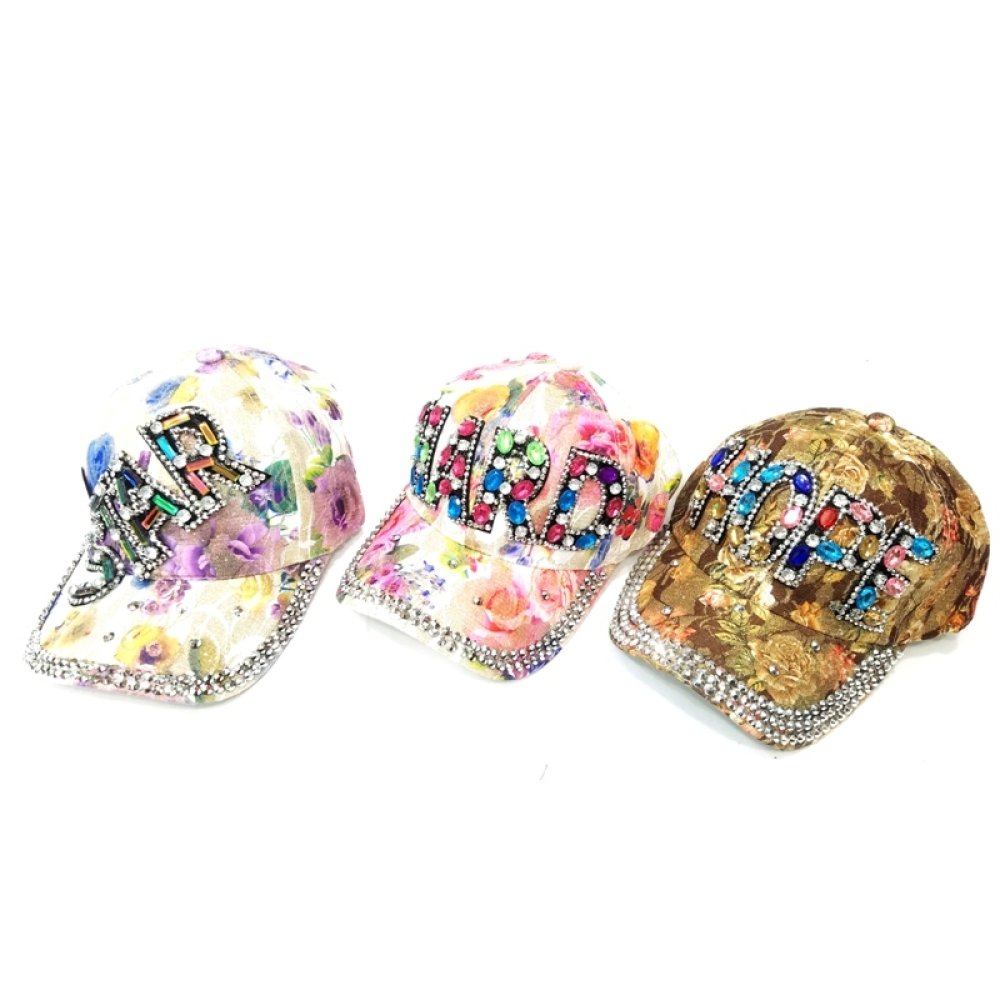 Toptan Çiçekli Kasket Bayan Şapka