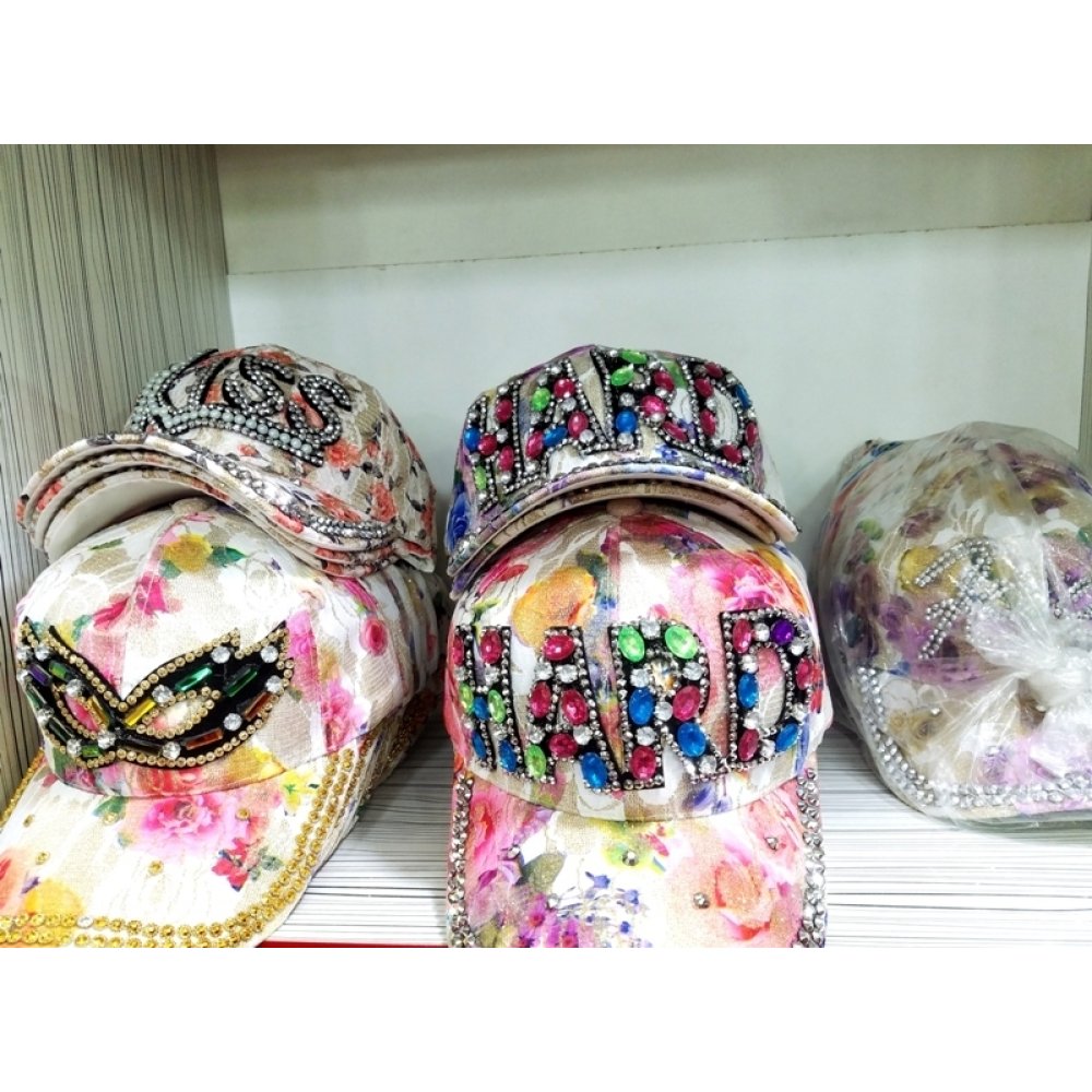 Toptan Çiçekli Kasket Bayan Şapka