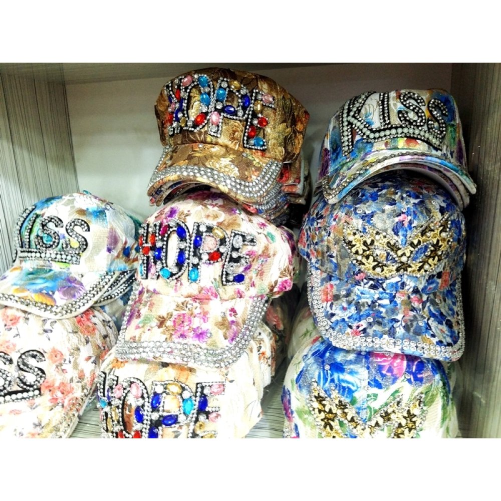 Toptan Çiçekli Kasket Bayan Şapka