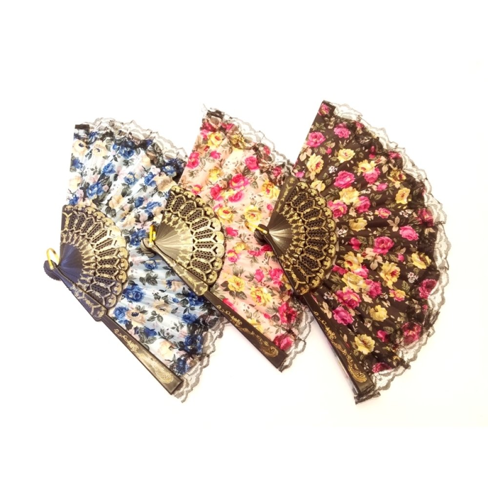 Toptan Çiçekli Kına Yelpazesi