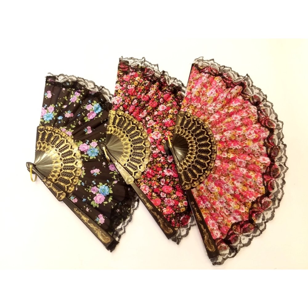 Toptan Çiçekli Kına Yelpazesi