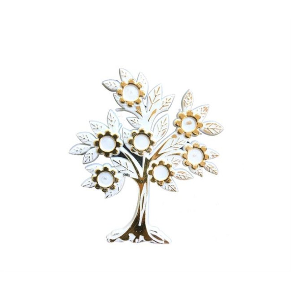 Toptan çiçekli Yapraklı Plastik Ağaç Nikah ve Mevlüt Şekeri Malzemesi 10 ADET