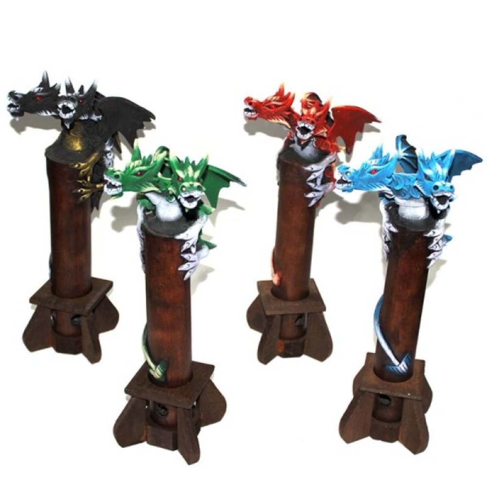 Toptan Çift Kafalı Kanatlı Dragon Tütsülük 35 cm