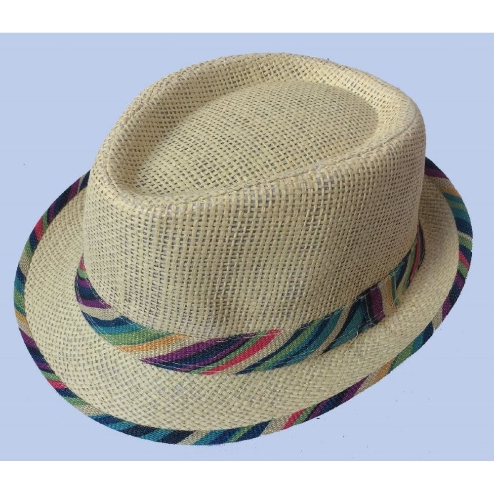 Toptan Çizgili Hasır Bay Bayan Fötr Şapkalar