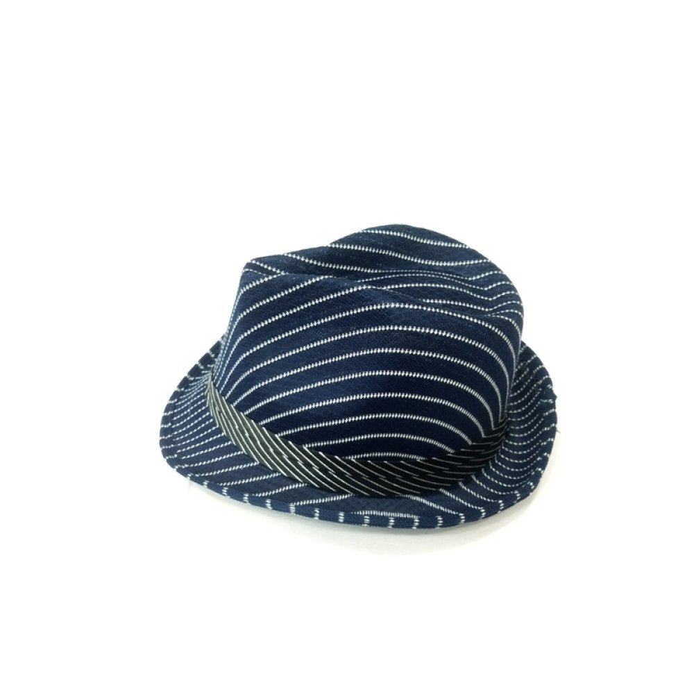 Toptan Çizgili Kumaş Fötr Şapka