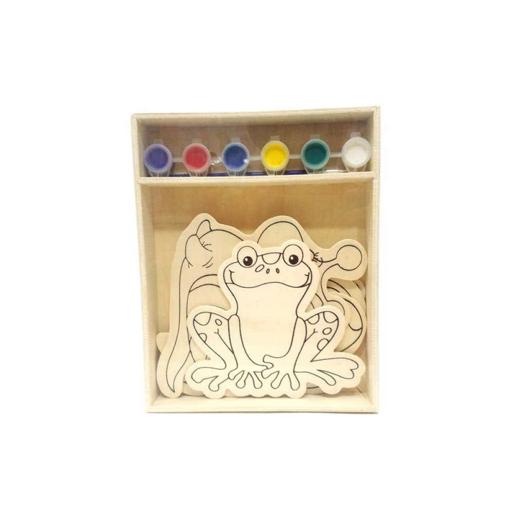 Toptan Çocuklar İçin Ahşap Boyama Seti