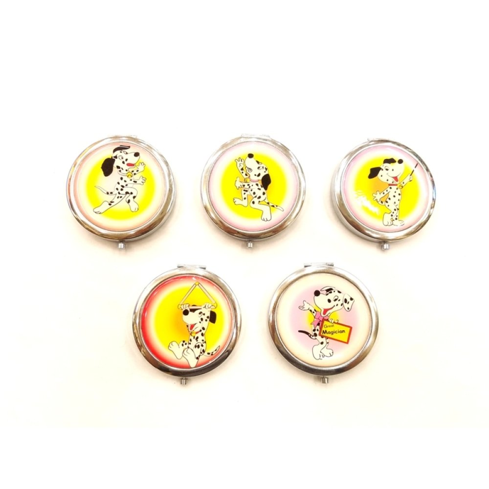 Toptan Dalmaçyalı Köpek Desenli Cep Aynası