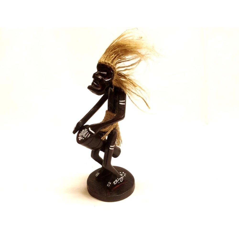 Toptan Dekoratif Ahşap Tamtam Davullu Yamyam Süs