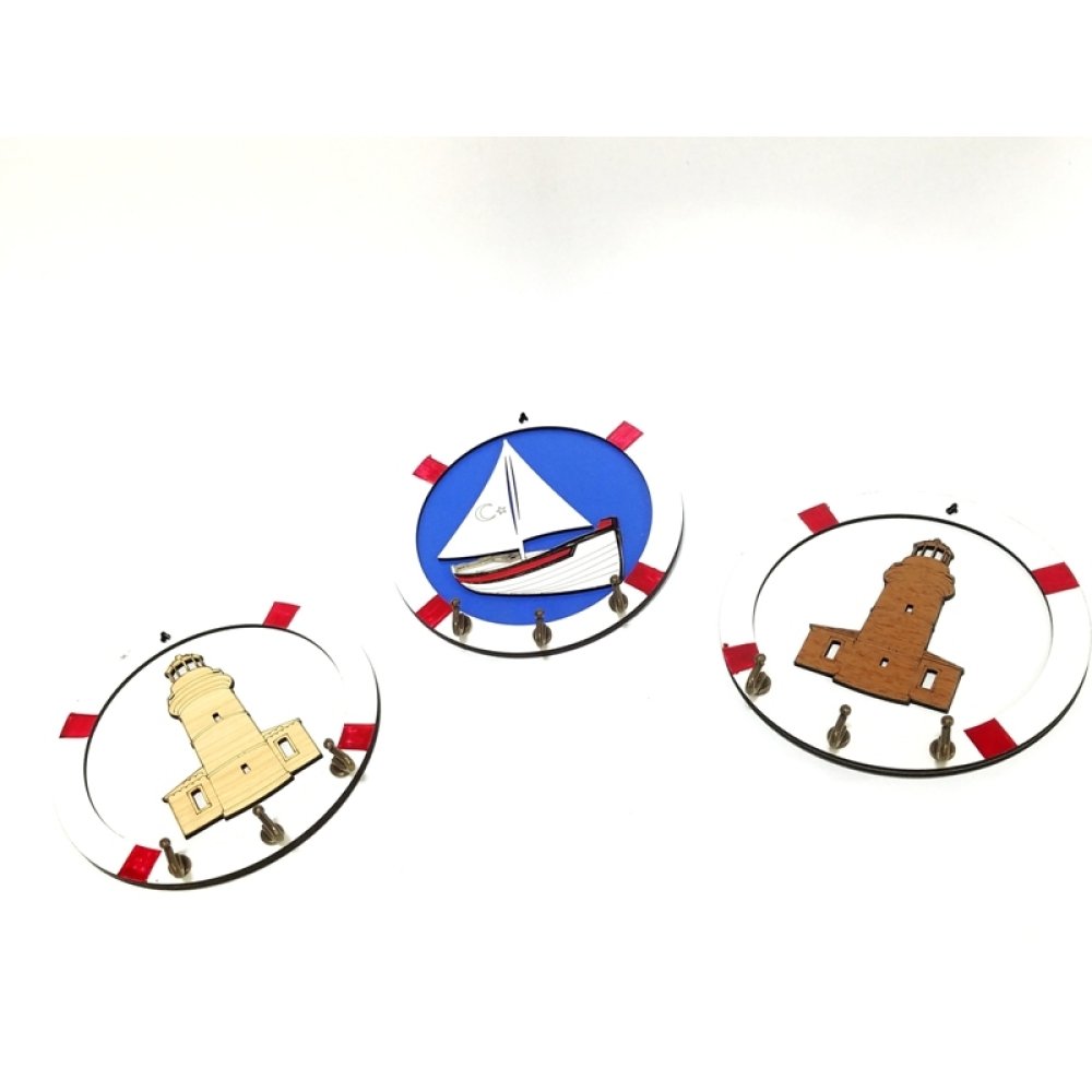 Toptan Dekoratif Deniz Fenerli Askılık