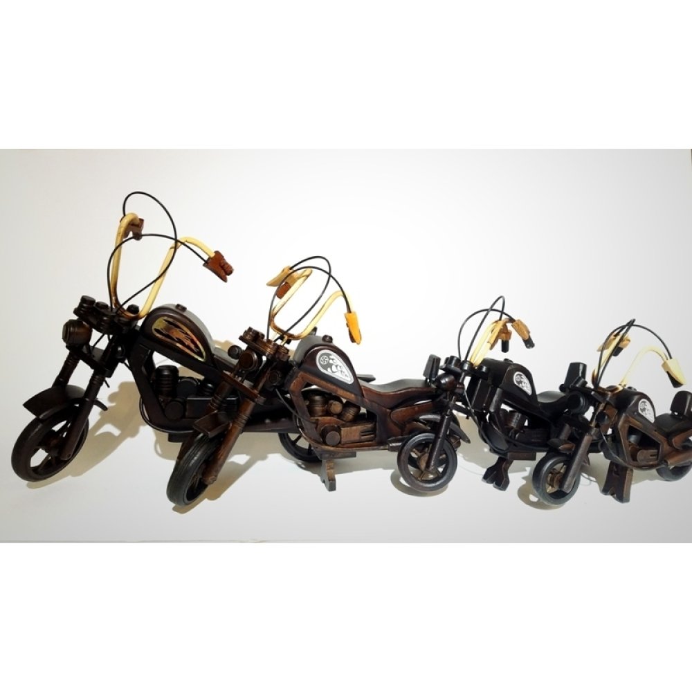 Dekoratif Hediyelik Ahşap Harley Motor