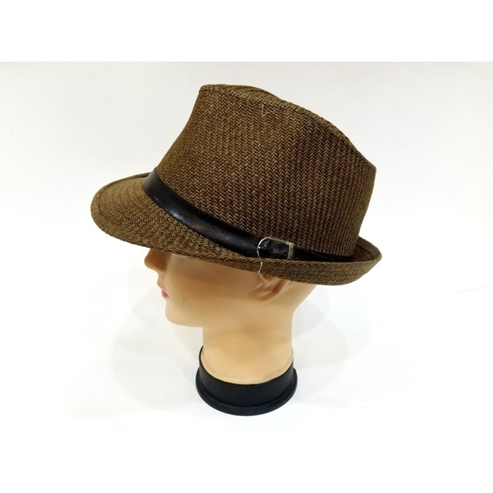 Toptan Deri Kemer Aksesuarlı Erkek Kovboy Şapkası 3N