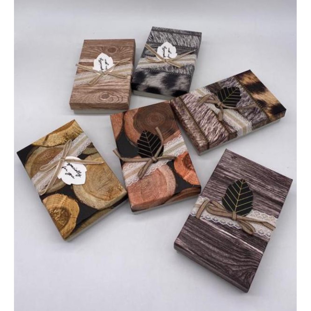 Toptan Desenli Dikdörtgen Hediye Kutusu