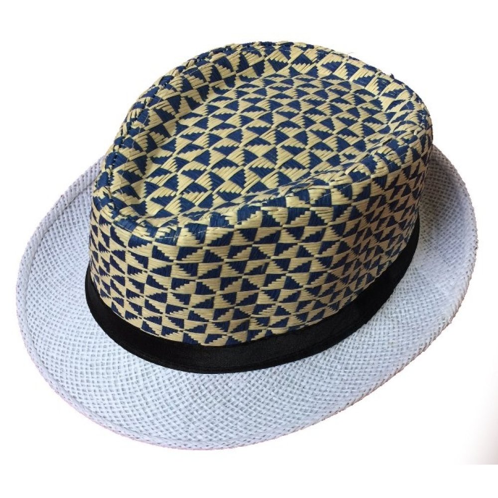 Toptan Desenli Hasır Fötr Şapka Erkek