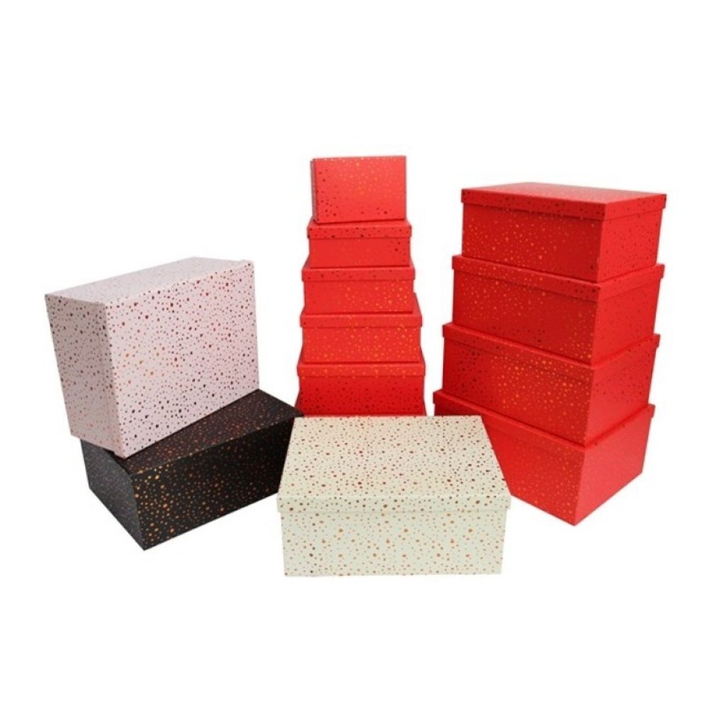 Toptan Desenli İç İçe 10 Lu Hediye Kutuları