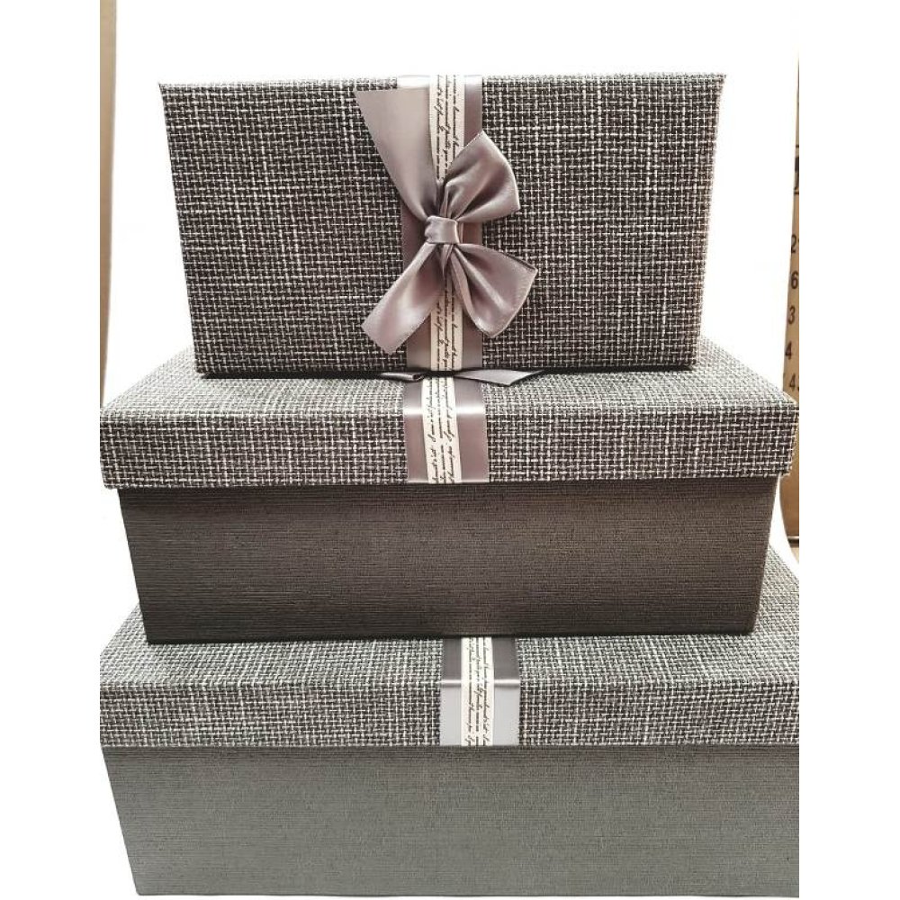 Toptan Dikdörtgen Hediye Kutusu 3'lü