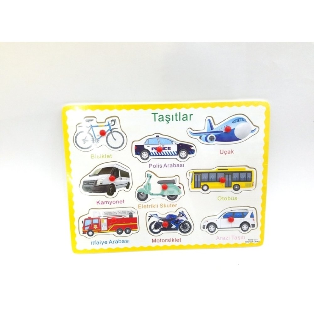 Toptan Eğitici Ahşap Çivili Puzzle