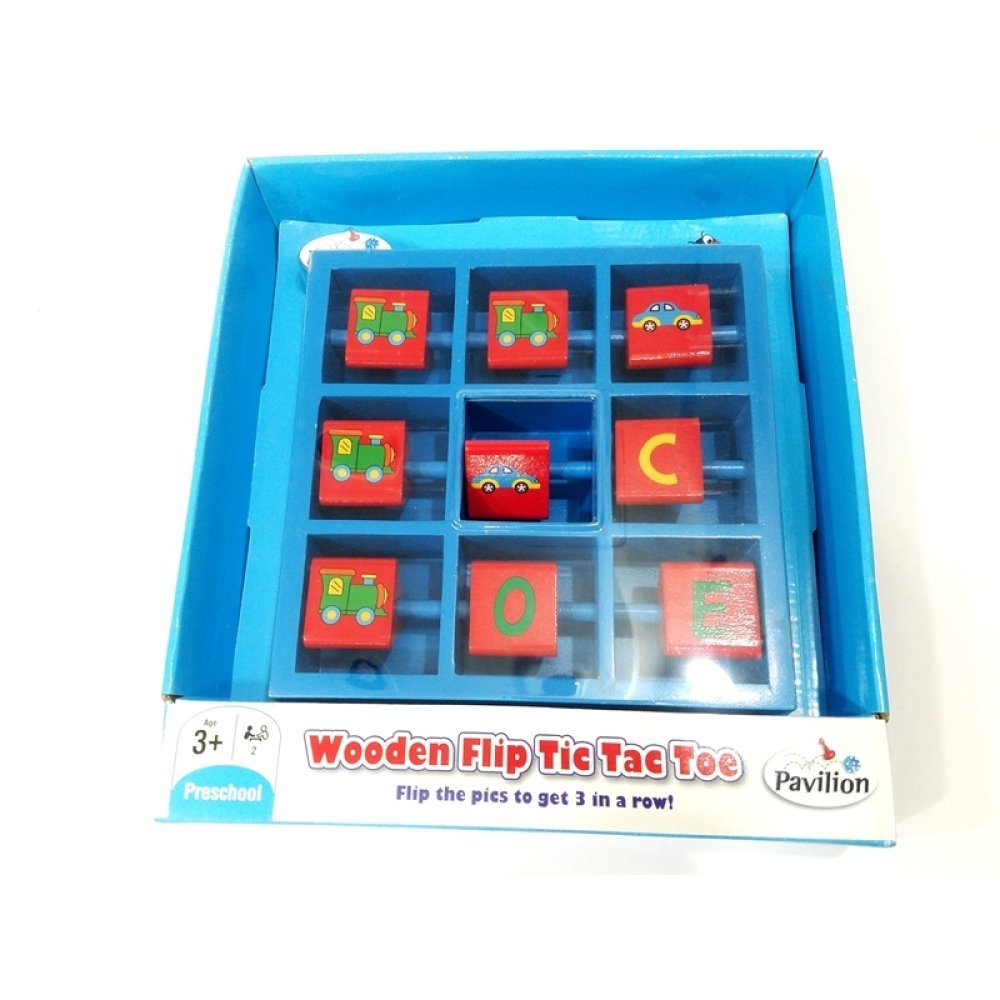 Toptan Eğitici Ahşap Oyuncaklar Tik Tak Toe Çevirmeli 3 Taş Oyunu