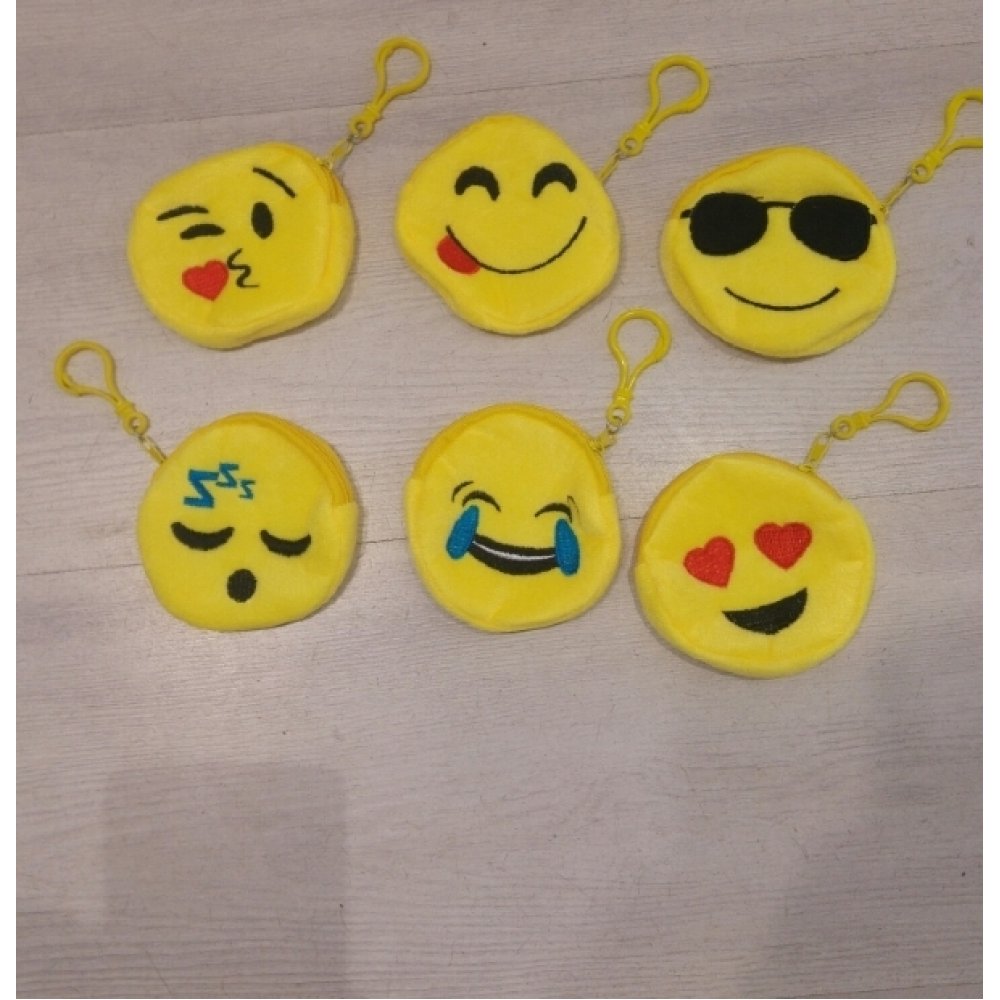 Toptan Emoji Bozuk Para Cüzdanı Anahtarlık