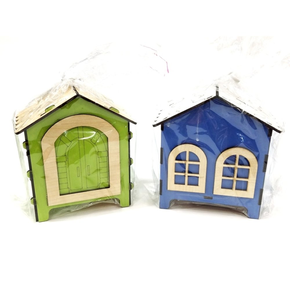 Toptan Ev Şeklinde Ahşap Kumbara Modelleri