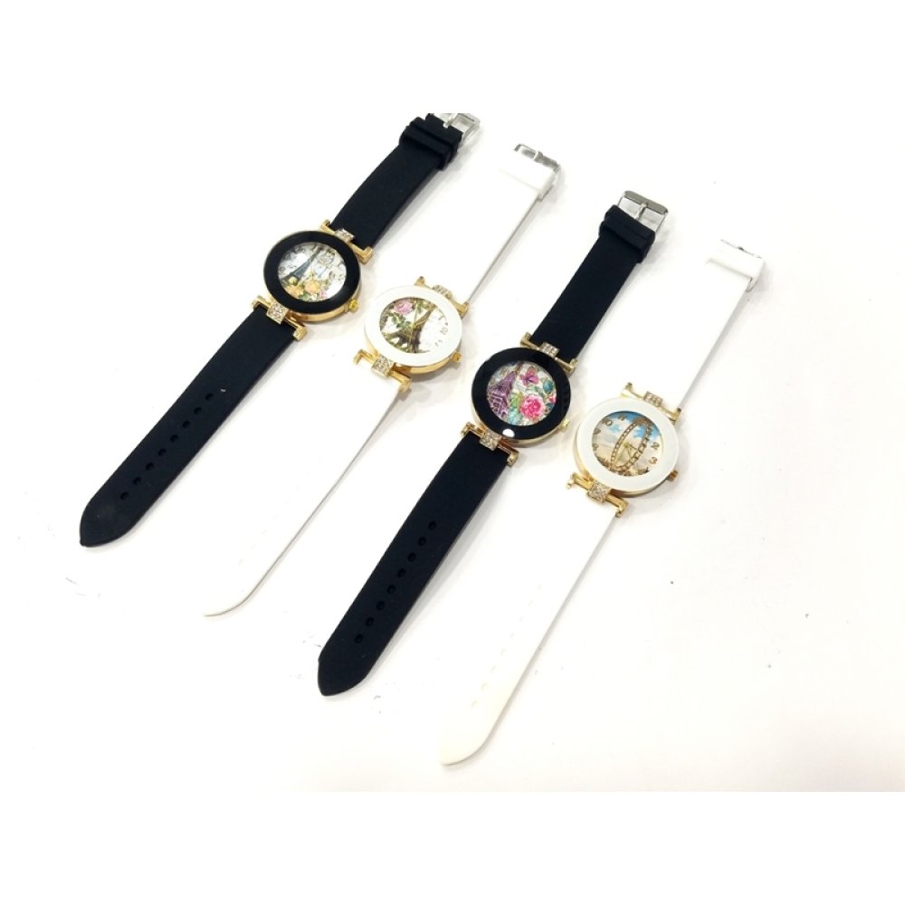 Toptan Eyfel Desenli Bayan Kol Saati