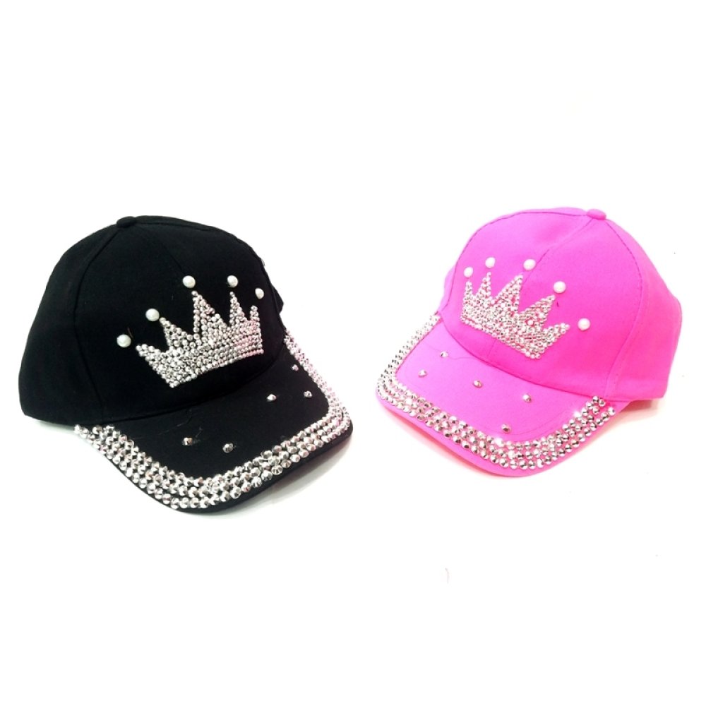 Toptan Fosforlu Taşlı Kot Şapka