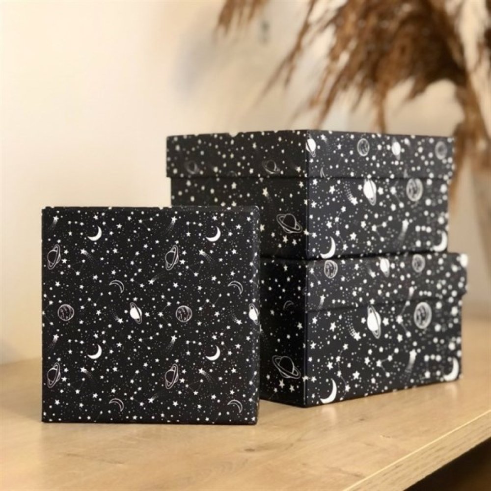 Toptan Galaxy Tasarımlı 3'lü Kutu