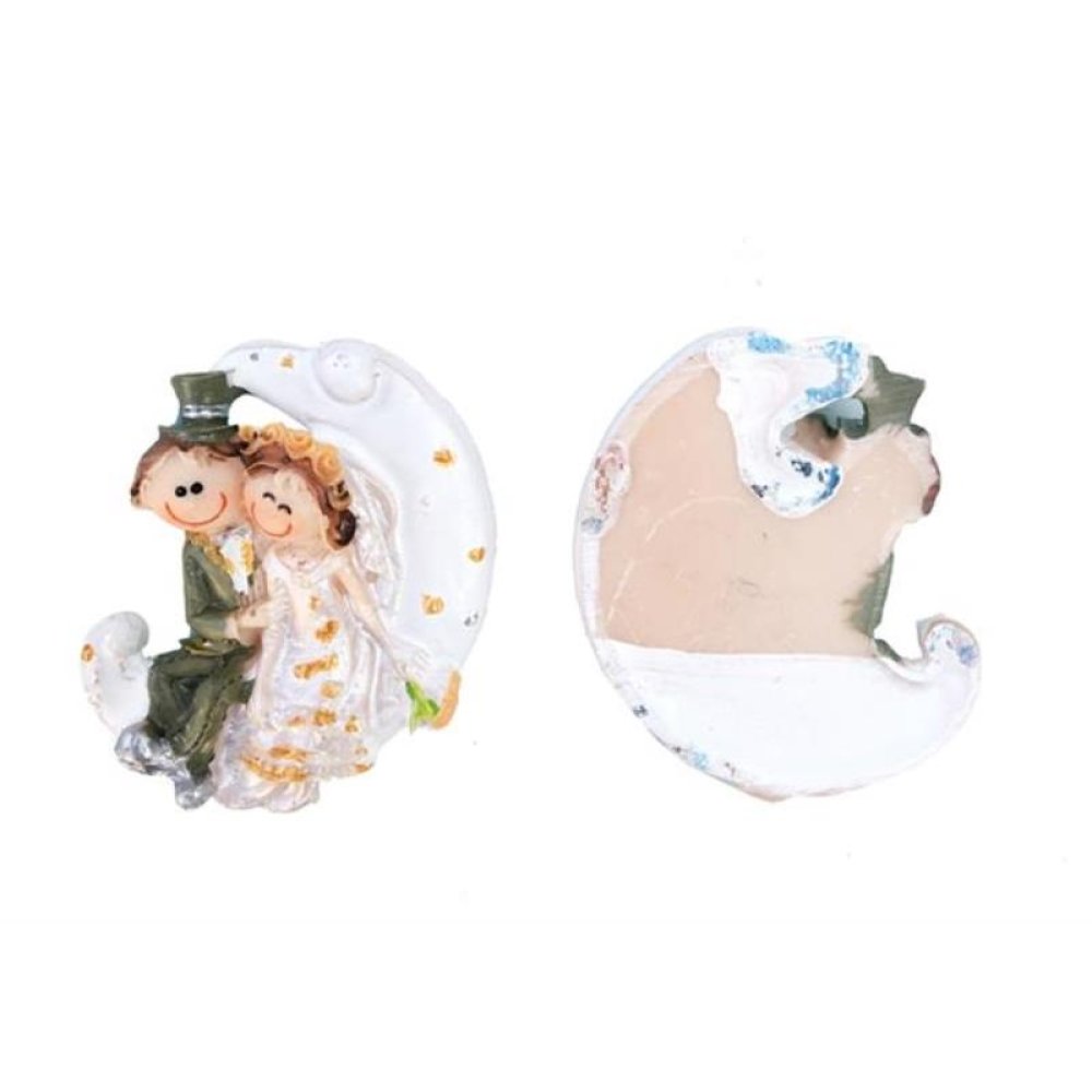 Toptan Gelin Damat Ay Üstünde Oturan Nikah Şekeri Malzemesi