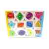 Toptan Geometrik Şekiller Ahşap Tutmalı Puzzle
