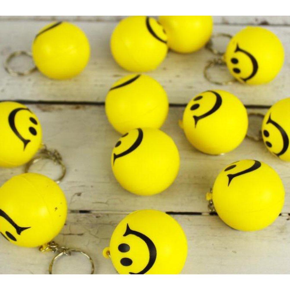 Toptan Gülen Yüz Emoji Anahtarlık