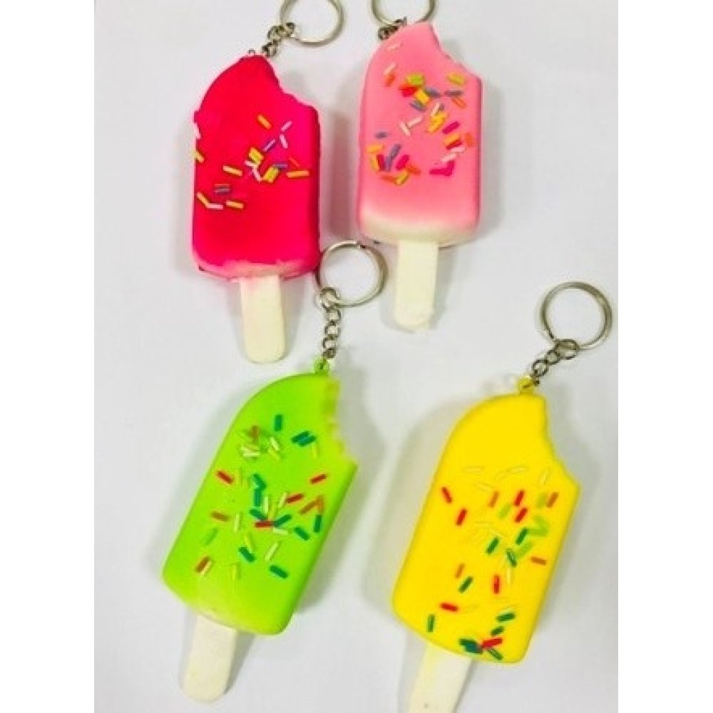 Toptan Hediyelik Dondurma Şekilli Squishy Anahtarık