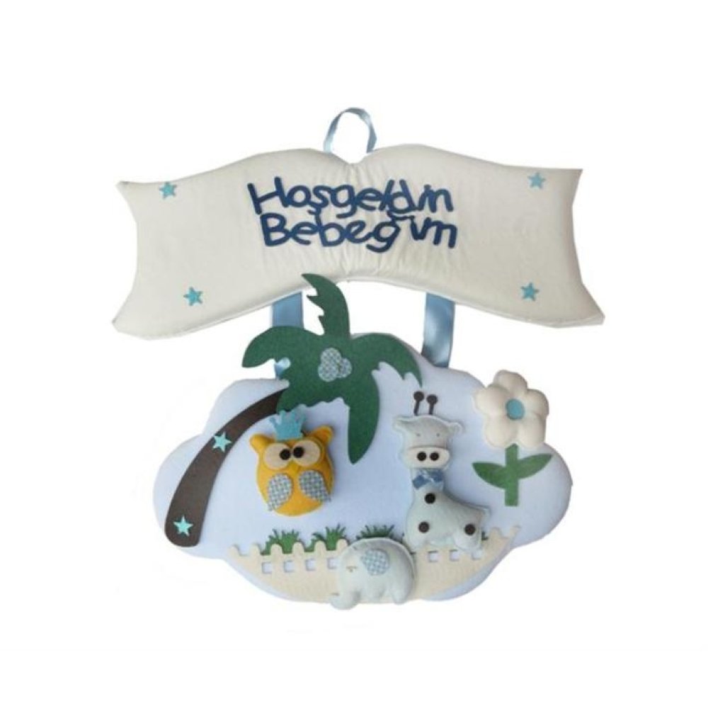 Toptan Hoşgeldin Bebeğim Yenidoğan Kapı Süsleri