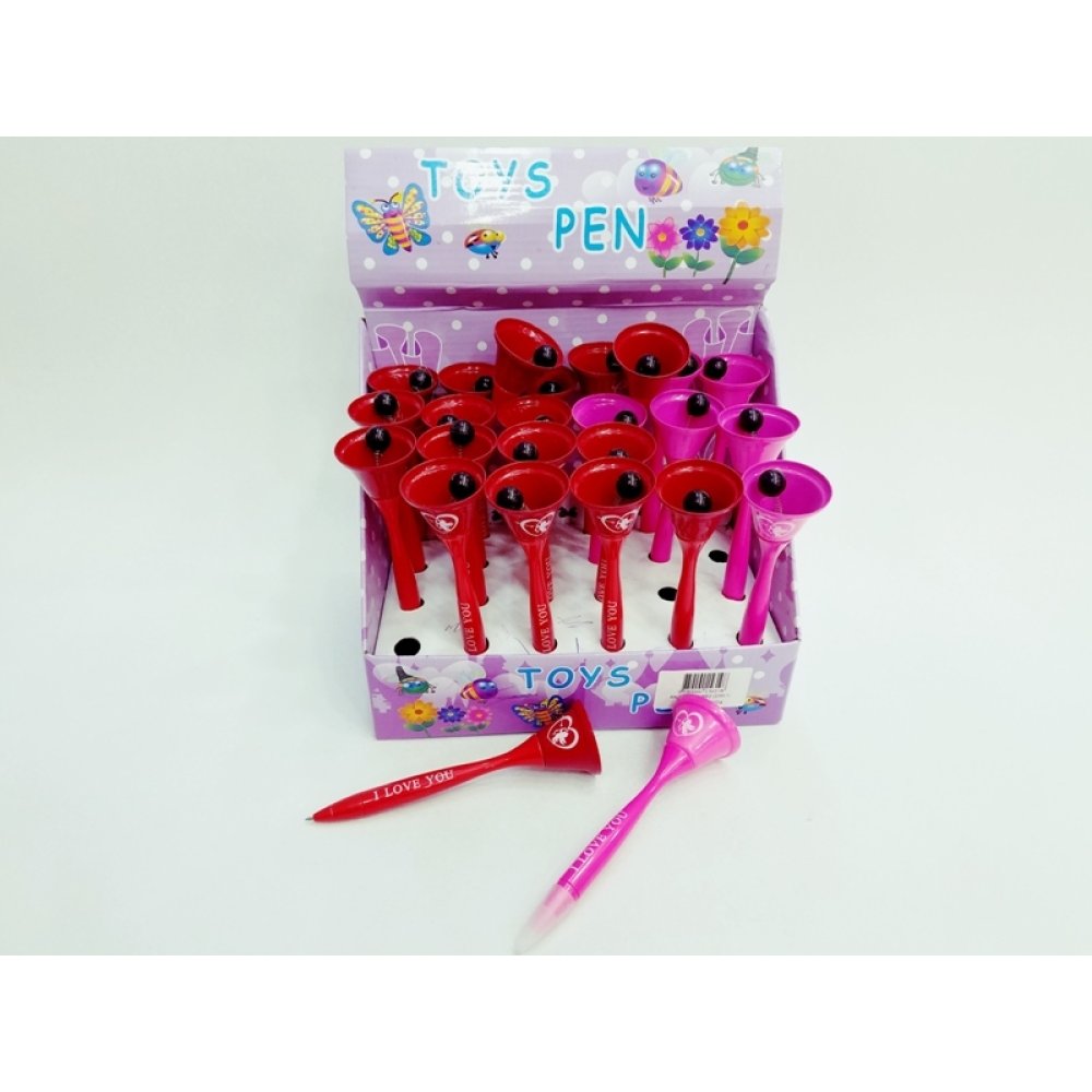 Toptan I Love you Yazılı Zil Kalem