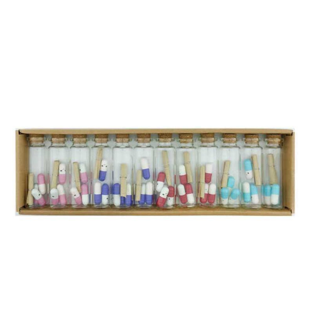 Toptan İlaç Kapsüllü Mini Mesaj Şişesi