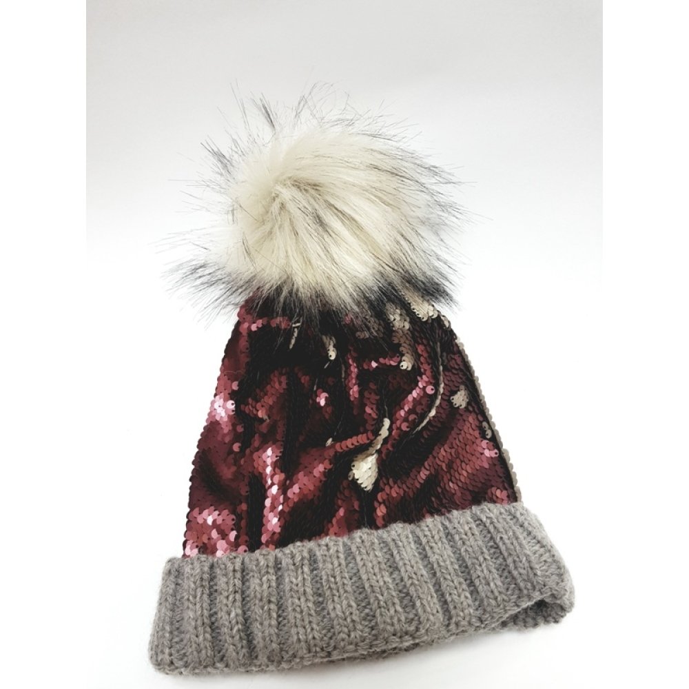 Toptan İnce Pullu Kadın Bere