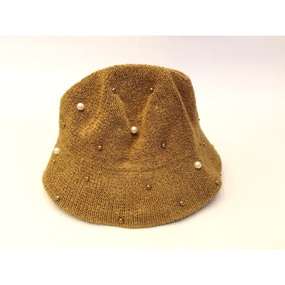 Toptan İncili Bayan Şapka