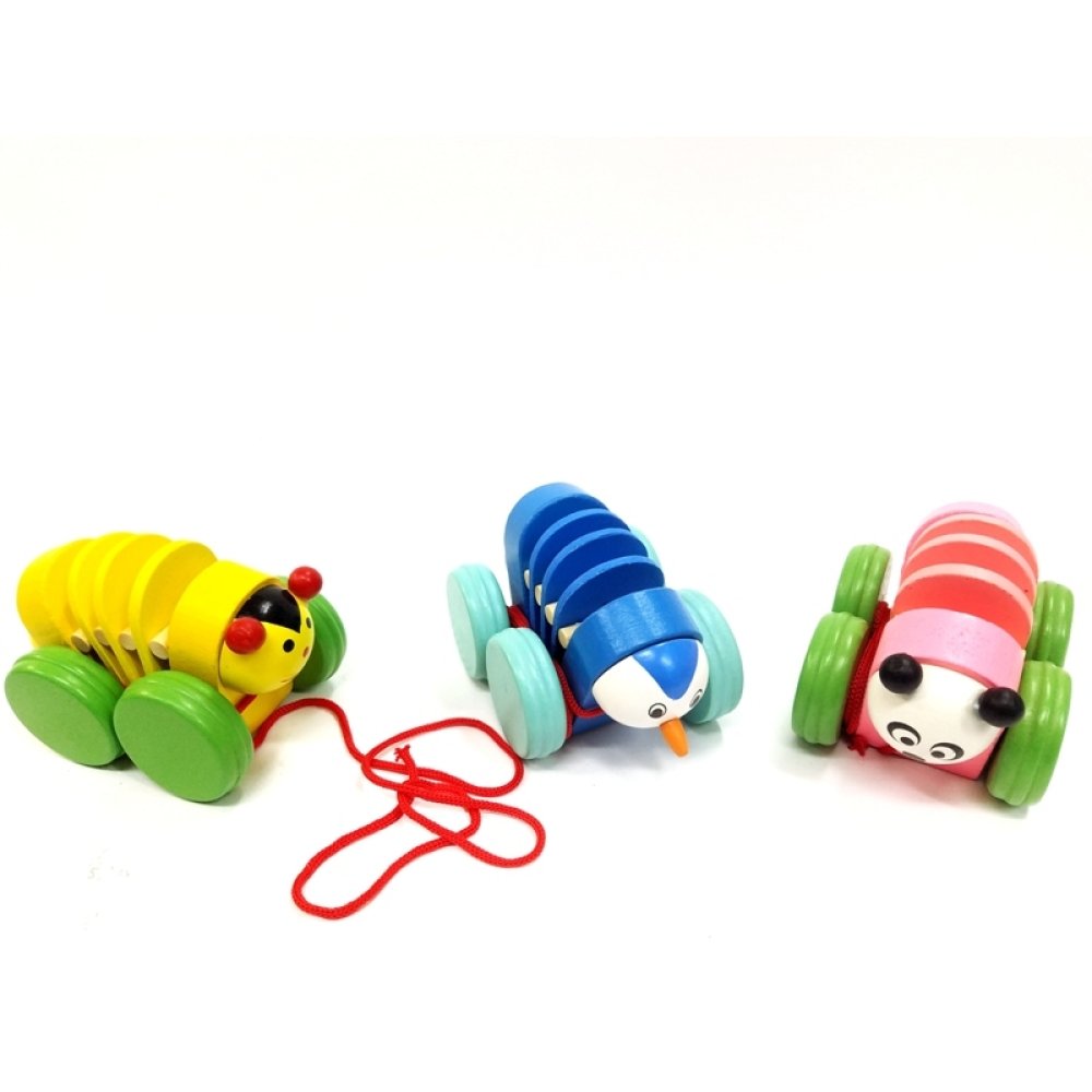 Toptan İpli Ahşap Tırtıl