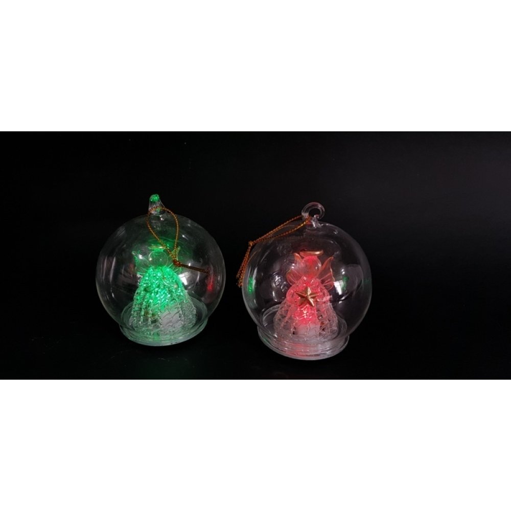 Toptan Işıklı Cam Melek Küre