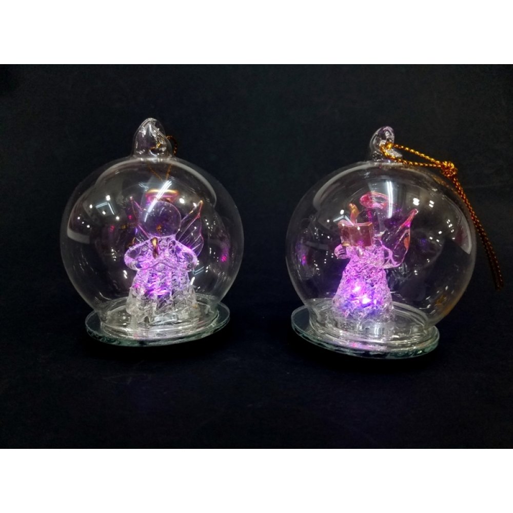 Toptan Işıklı Cam Melek Küre