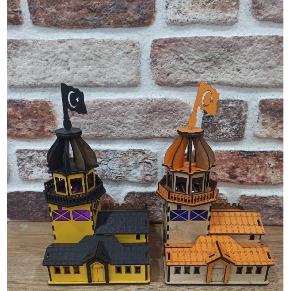 Toptan Işıklı Kız Kulesi Gece Lambası