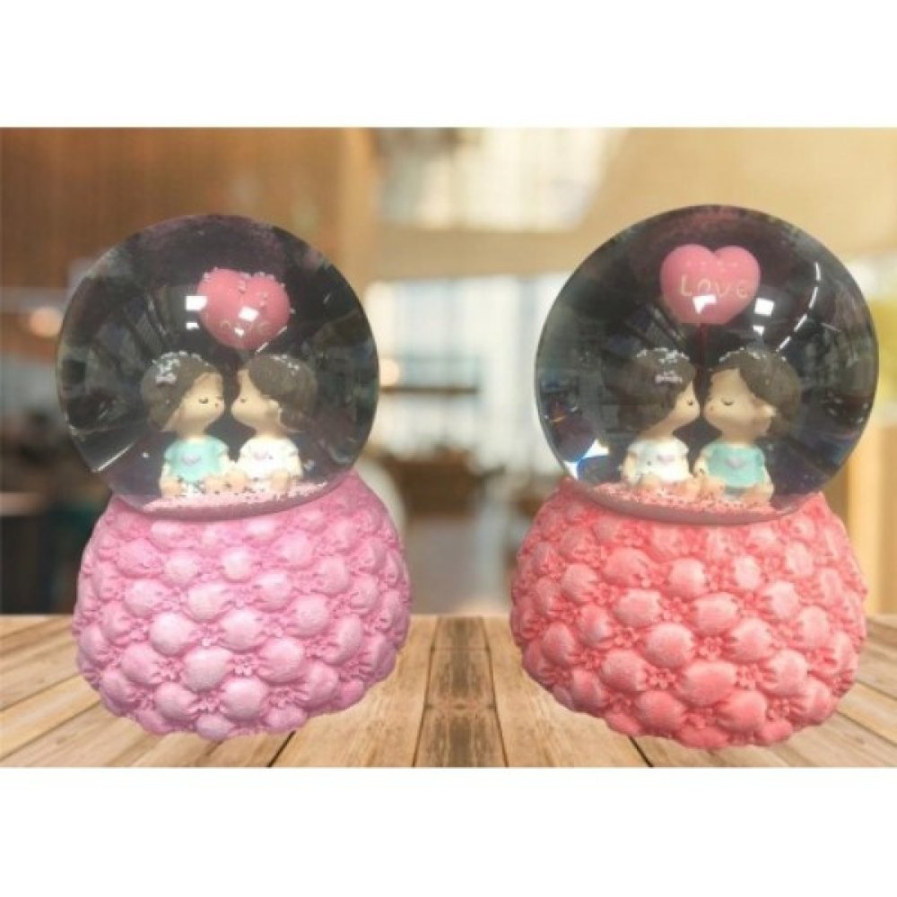 Toptan Işıklı Müzikli Orta Boy Kar Küresi