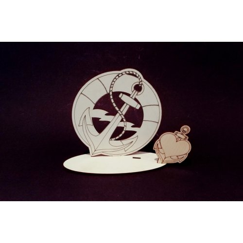 Toptan İsim Yazılabilen Ahşap Lazer Kesim Çapa