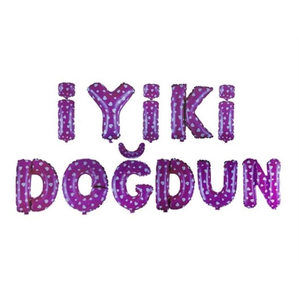 Toptan İyi ki Doğdun Yazılı Folyo Balon Seti 4520