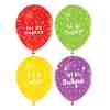Toptan İyi Ki Doğdun Yazılı Renkli Doğum Günü Süsleme Balonları 100 adet